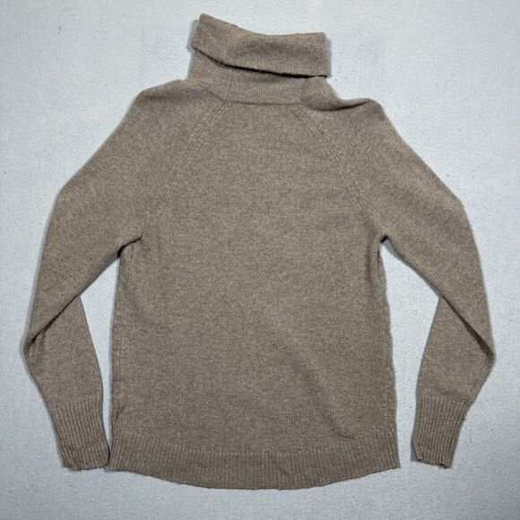 C&C California Sweater Womens Size Large Tan Wool Blend Turtleneck‎ Pullover - Picture 8 of 9